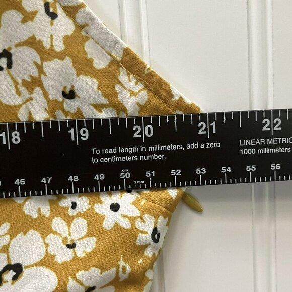 Suzanne Betro Womens Floral Print Ruffle V-Neckline Faux Wrap Style Dress Sz 1X - Picture 4 of 5